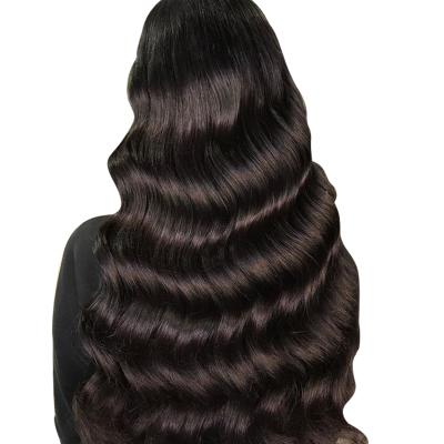 China Unprocessed body wave brazilian 50 inch human virgin hair, deep wavy black marley hair split ender hair, brazilian hair 5 wig for sale