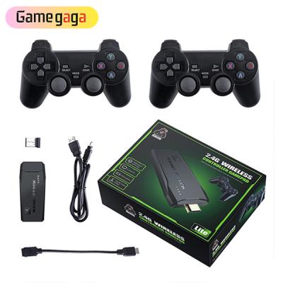 China With M8 Game Stick 4KHD Wireless Controller Output 10000 3D Games Game Console Retro Mini TV 64GB Video Game Consoles For PS1 for sale