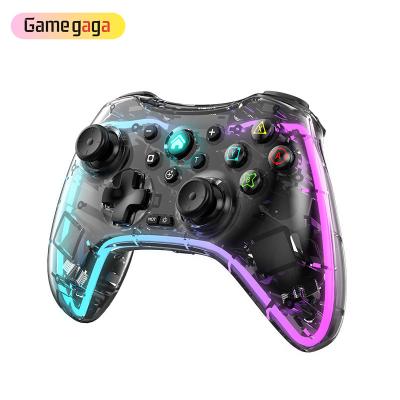 China Six-Axis Gyro S30 9300 BT Game Gamepad Transparent LED Breathing Wireless Gaming Controller For Switch /PC/Phone Android for sale