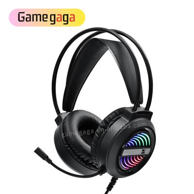 China 4D Sound Effect OEM Gaming Headset Breathing Good Light RGB Sound Effect Gaming Earphone LED Light Gamer Earphone For PS4/XBOX/PC for sale