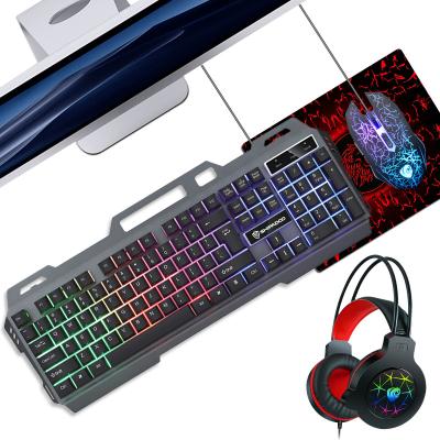 China For G11 Game Gaming Keyboard and Mouse Set Wired Mechanical Mouse Gamer Combos Keyboard RGB Backlight Computer Gaming Keyboard Gaming for sale