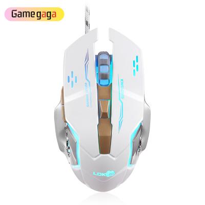 China GM20 Cool Game Gaming Mouse RGB Light Gaming Mouse USB PC Laptop Wired Mouse For Gaming PC Laptop for sale