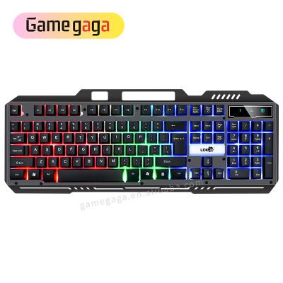 China RK300 LED Backlight Plug and Play USB Wired Gamer Keyboard104 Keys RGB Game Mechanic Keyboard For Computer Laptop for sale