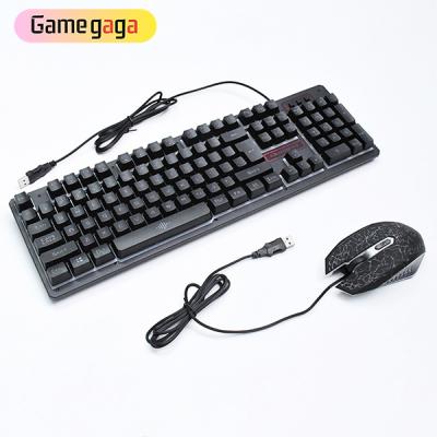 China Waterproof Gaming Keyboard And Mouse Combo Sets Usb Backlight Rainbow OEM K13 USB Wired for sale