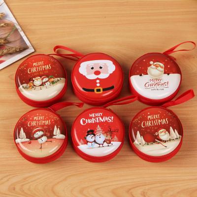 China Fashion Kids Coin Purse Wallet Key Earphones Storage Tinplate Cartoon Animal Coin Clips Bag For Christmas Gift for sale