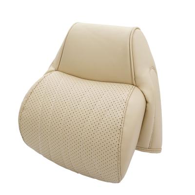 China Genuine Leather Circular Hole Durable Using Low Price Car Seat Sleep Headrest Parts Perforated For Toyota Highlander / Kluger for sale