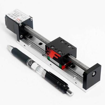 China Miniature Aluminum Profile Small And Light Rail Hotels Linear Guide With Stepper Motor for sale