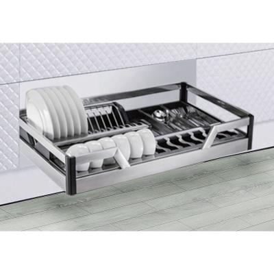 China Contemporary 4 Sided Stove Basket Buffet Drawer Pull Out Soft Closing Multifunctional Drawer Basket for sale