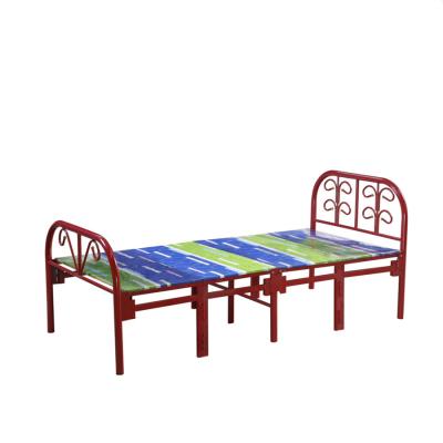 中国 Easy Hotel Bedroom Furniture Durable Metal Folding Single Bed 販売のため