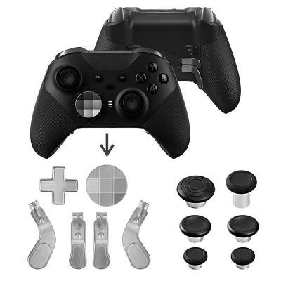 China Metal Silver For Xbox One Elite 2 Controller Thumbstick Dpad Paddle DIY Kit Games Accessories for sale