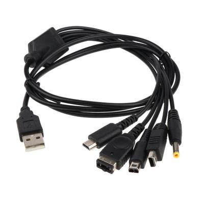 China 5 in 1 USB Charger Charging Cable for GBA PS/Wii U/New 3DS XL L l New 3DS/NDS Lite/PSP for GBA SP/New 3DS/PSP/WiiU/DSL for sale