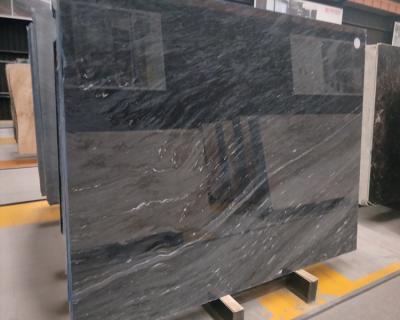 China Dark Gray Marble Slab Price White Wall Veins For Temple Design And Door Floor Tile for sale