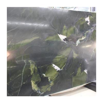 China Modern Brazilian Luxury Green Quartzite Avocatus Stone Slab for sale