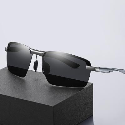 China Custom Logo Aluminum Magnesium Sol Polarized Half Rim Sports Sunglasses For Men UV400/a Polarized 2021 gafa 2021 for sale