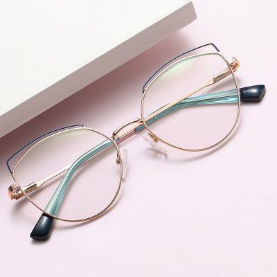 China Anti UV400 Armacao De Oculos Anti Prescription Clear Blue Light Non Blocking Stainless Stylish Glass Eye Glasses Eyewear for sale