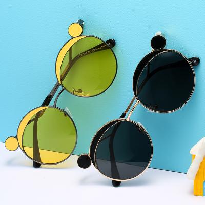 China Newest Brand Designer Fashionable Kids Sunglasses Kids Cute Sunglasses Mickey Mouse Shape Sun Glasses for Boys and Girls for sale