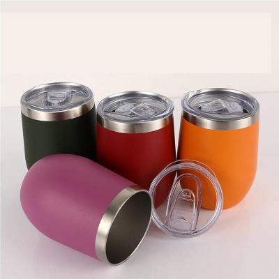 China Wholesale Stainless Steel Wine Tumblers Double Wall Cups Vacuum Insulated Sustainable Stemless Custom Logo for sale