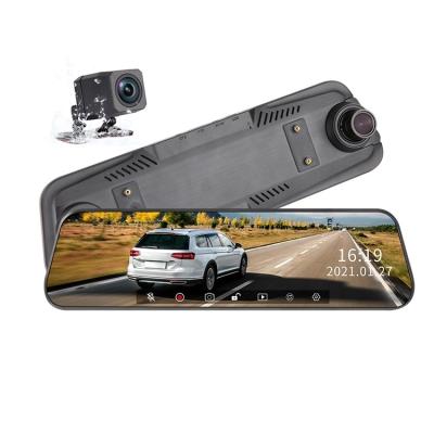 China Black Box Car Night Vision Full HD 1080P Dual Lens Dash Cam Rear View Mirror Camera Wholesale Waterproof Car DVR for sale