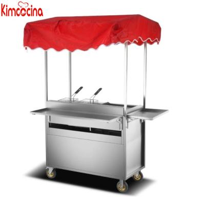 China Vegetable Processing Factory Street Snack Vending Cart Equipment Coffee Food Trailer Hot Dog Carts Trucks for sale