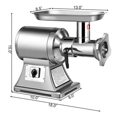 China Electric Meat Pusher Meat Grinder Machine Pork Metal Fish Beef Chicken Euro Cut Frozen Kebab Blender Chopper for sale