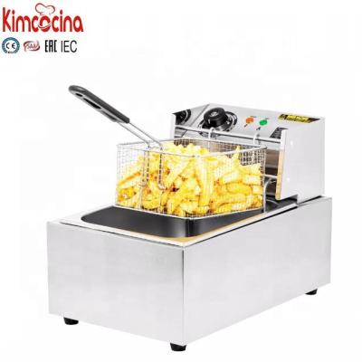 China 10 Liter Basket Single Chip Frying 2500W Hot Sales Hotels Commercial Electric Deep Fryers in Australia-Chip Fryers for sale