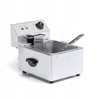 China Hotels commercial kimcocina 8L small electric deep fryers with basket fat for chip for sale