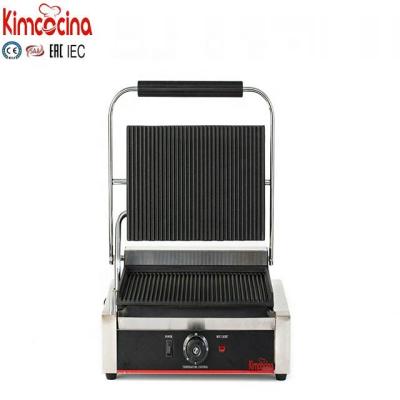 China Factory Commercial Electric Press Sandwich Touch Panini Grilled Grill Dishes Non-Stick Fluted CE EAC SAA ROHS SA for sale