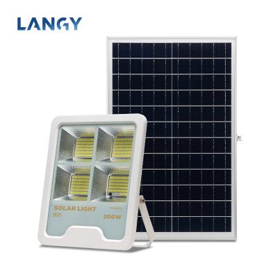 China Langy Official 200W Lithium Battery Construction Indoor Garden Flood Light Solar Garden Use for sale