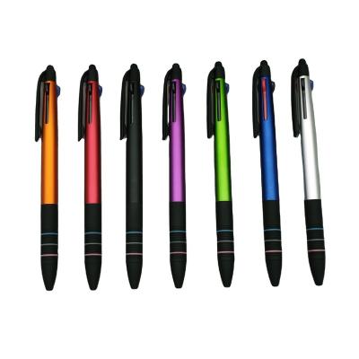 China Pen Three Color Promotional Pen With Customized Color Logo Plastic Promotional Pen For Advertising Promotion for sale