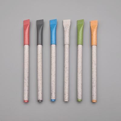 China Environmental Protection Pen Environmental Protection Wheat Straw Corn Contracted Material Material Making Ballpoint Pen Promoting Qiao Pe for sale