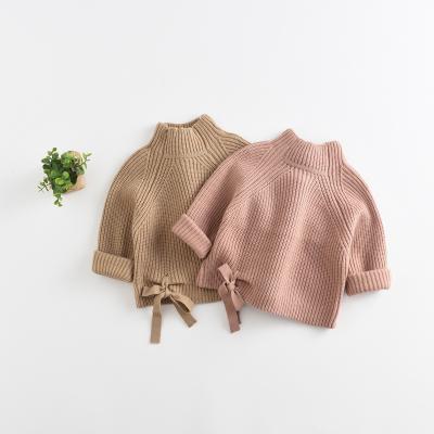 China Winter anti-pilling new boutique baby toddler top clothes cotton warm girls knit pullover sweater for sale