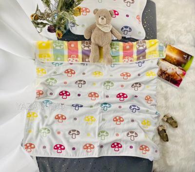 China PORTABLE Custom Wrinkled Texture 6 Layers 100% Cotton Organic Baby Gauze Wrapping Wrap Blanket for sale