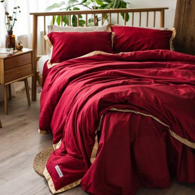 China Wholesale Luxury Organic Anti-Static Cotton King Size Full Comforters Sheet Bedding Set in china for sale