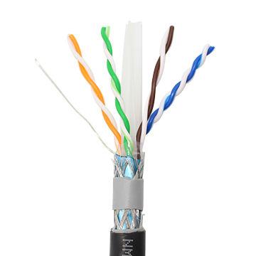 China Warehouse SFTP 305m Outdoor E-bright CAT6 Lan Cable Telecom Communication Stock for sale