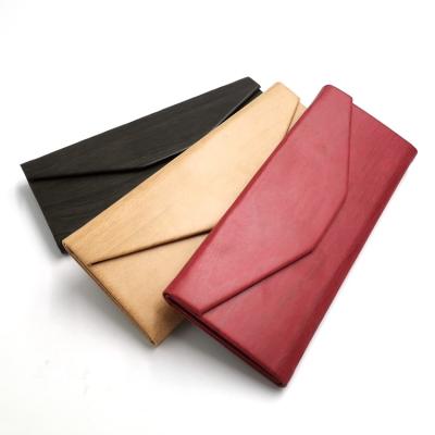 China VOGUE Designer New Triangle PU Cases Foldable PU Box Hand Made Fashionable Glasses Cases for sale