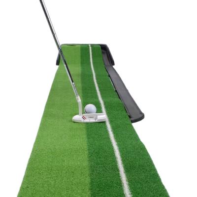 China Portable Putting Mat Indoor Golf Putting Green Golf Hitting Mat for sale