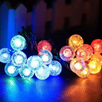 China garden cheap led ball light outdoor garden solar 3d crystal ball with solar system model and led ball lamp for sale