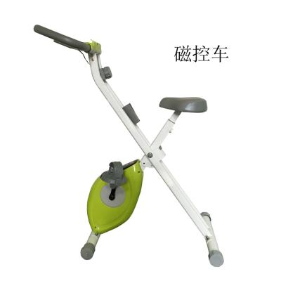 China Folding Universal Mute Bicycle Magnetron Bicycle Aerobics Exercise Indoor Fitness Trainer for sale