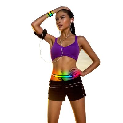 China Ultrathin LED FLASH New Breathable Outdoor Sports Invest LED Light Running Safety Reflective Vest for sale