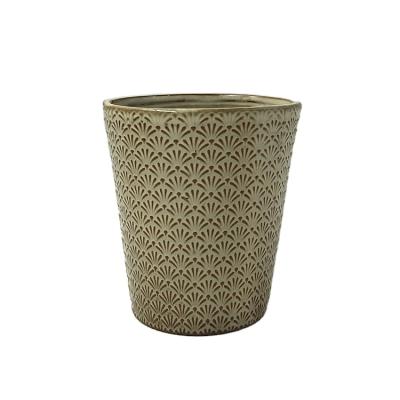 China Modern Cheap Custom Style And Size Home Decor Round Small Ceramic Flower Orchid Pot for sale