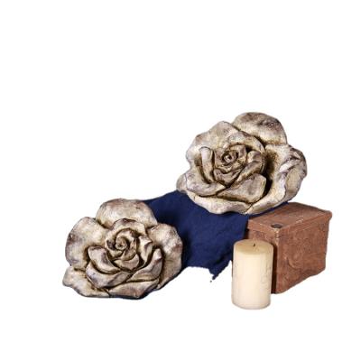 China Europe Spring Style European Customization Concrete Home Decor Roses Flower Office Decoration for sale