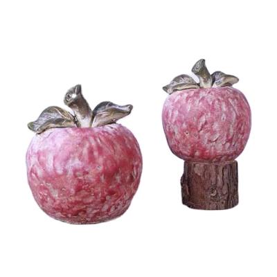 China Colorful pastoral creative European style fruit decoration cement colorful home flower pot for sale