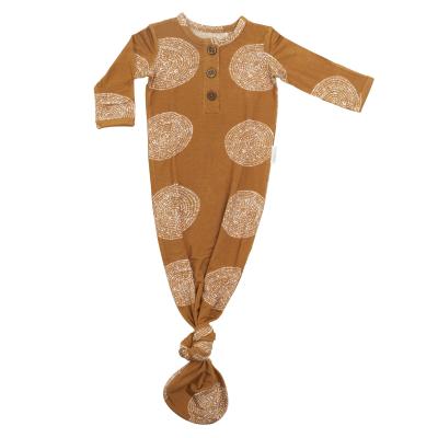 China Antibacterial Bamboo Viscose Soft Knotted Sleeper Robe for Baby Boy and Girl Newborn Infant Knotted Robe for sale