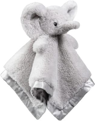 China Anti-Static Infant Toy Animal Security Blanket Baby Stuffed Baby Nursery Cuddle Plush Elephant Stuffed Animal for sale