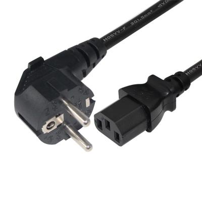 China EU Standard 2pin Power Cord IEC 60320 C14 Power Cords European VDE Plug for sale