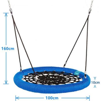 China Swing Saucer Double Spider Hamock In Widely Used And Heavy Duty Indoor Swing Basket Hanging Modern Outdoor Aerial Swings ISO Set Sensory Macrame Rainbow Custom for sale