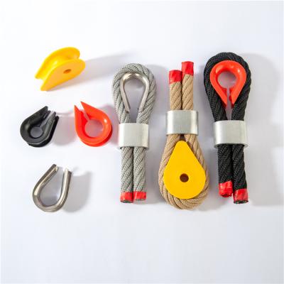 China Durable Plastic Playground Wire Rope X-Shape Cross Connector 16Mm PP Dice For Kids Climbing Jumpsuit Connectors for sale