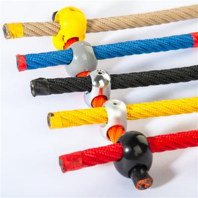 China Beautiful Stainless Steel Nylon Rope Fittings Fitting Net Climbing Connector Plastic Used 16Mm Wire End Egg Cross for sale