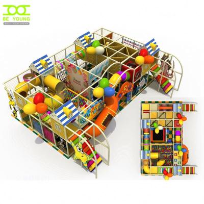 China Galvanized Steel Frame Covered With Soft PVC Foam Roller Slides Playgrounds Indoor Playground With Ball Pool Equipment Soft Outdoor Flooring Rope Merry Go Round Tunnels for sale