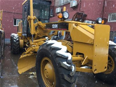 China 15T weight Used Motor Grader Caterpillar 120H 3126 engine with Original Paint for sale